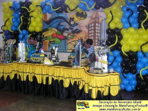 Decoraão de Aniversrio Infantil - Tema Batman - Maria Fumaa Festas(foto11)