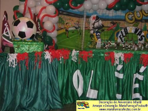 Futebol - Decoraão de Aniversrio Infantil - MariaFumaaFestas® - Taguatinga-DF - fone: (61)35636663