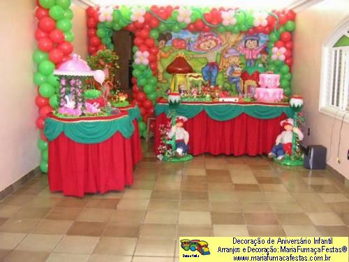Moranguinho - Decoraão de Festa  Aniversrio Infantil - MariaFumaaFestas® - Taguatinga-DF - fone: (61)35636663