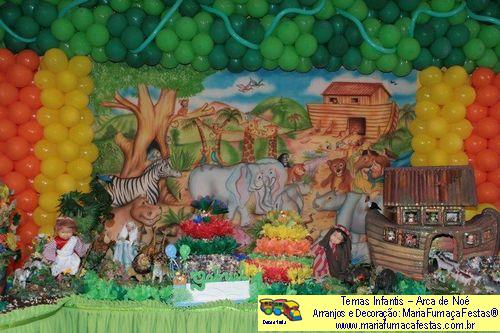 Arca de No - Decoraão Festa Aniversrio Infantil - MariaFumaaFestas® - Taguatinga-DF - fone: (61)35636663 - foto01