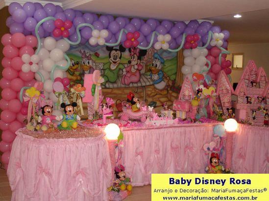 Imagem Decoraão de Festa Infantil - Motivo Temtico Baby Disney Rosa da Maria Fumaa Festas (18)