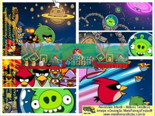 Decoração Infantil Angry Birds da Maria Fumaça Festas