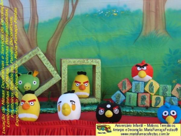 Temas Infantis desenvolvidos pela Maria Fumaa Festas - Decoraão de festa Angry Birds da Maria Fumaa Festas