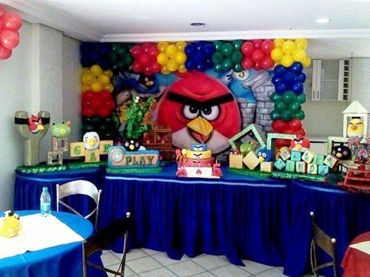 Temas Infantis desenvolvidos pela Maria Fumaa Festas - Decoraão de festa Angry Birds da Maria Fumaa Festas