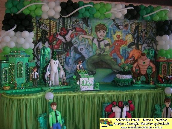 Foto de Decoraão de Festa de Aniversrio Infantil - Motivo Temtico Ben 10 (05)