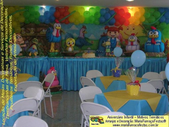 Decoraão Festa de Aniversrio Infantil Galinha Pintadinha da Maria Fumaa Festas (foto ampliada 01)