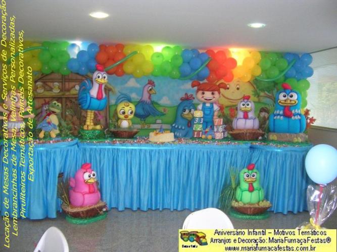 Decoraão Festa de Aniversrio Infantil Galinha Pintadinha da Maria Fumaa Festas (foto ampliada 08)