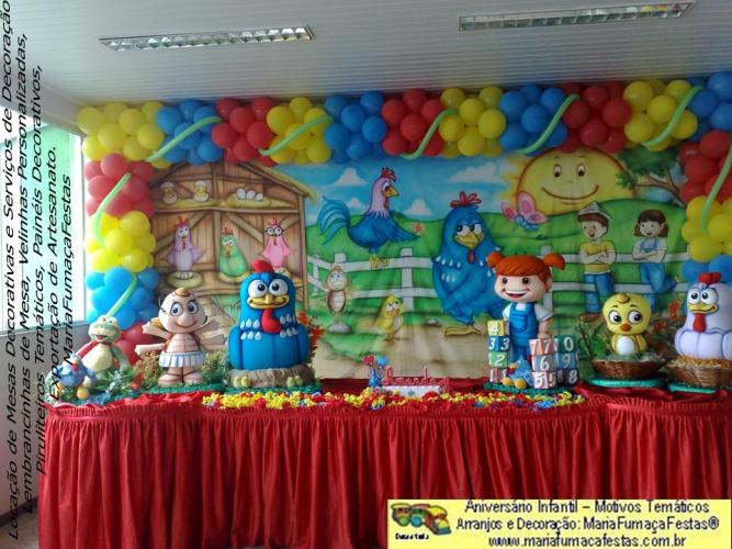 Decoraão Festa de Aniversrio Infantil Galinha Pintadinha da Maria Fumaa Festas (foto ampliada 04)