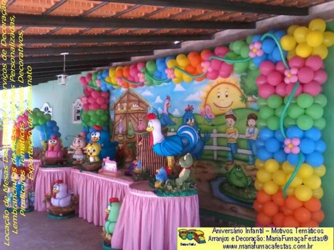 Decoraão Festa de Aniversrio Infantil Galinha Pintadinha da Maria Fumaa Festas (foto ampliada 14)