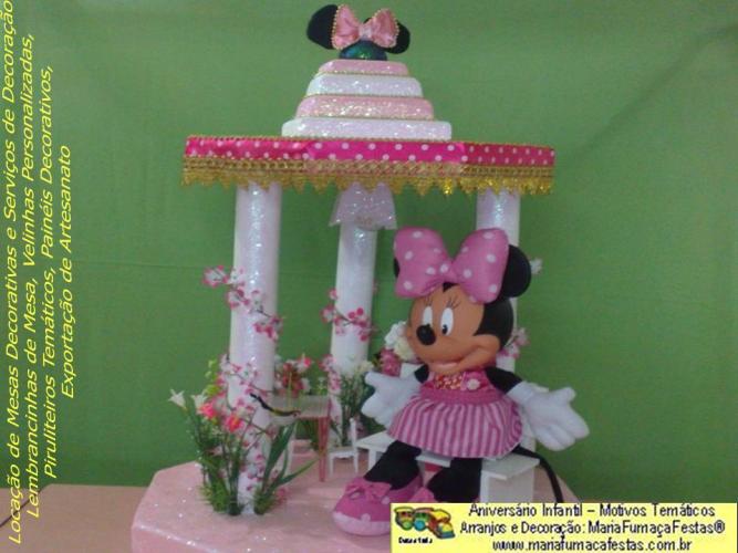 Temas Infantis desenvolvidos pela Maria Fumaa Festas - Decoraão de festa Minnie Rosa da Maria Fumaa Festas