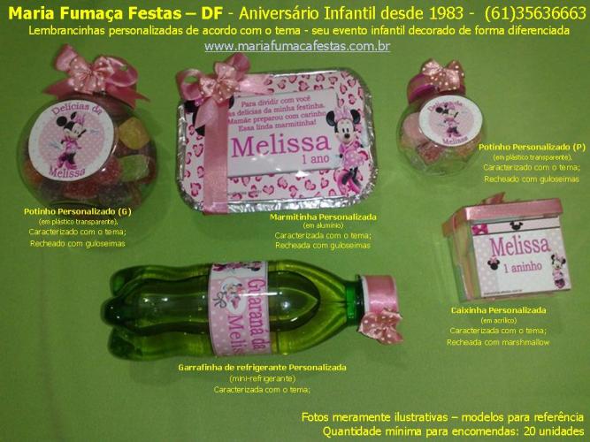Temas Infantis desenvolvidos pela Maria Fumaa Festas - Decoraão de festa Minnie Rosa da Maria Fumaa Festas