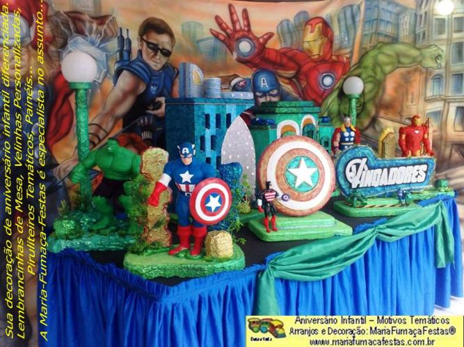 Os-Vingadores-foto-01 - Decoraão Festa de Aniversrio Infantil Os Vingadores (The Avengers) da Maria Fumaa Festas