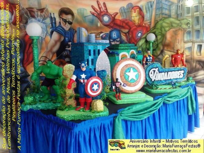 Os-Vingadores-foto-03 - Decoraão Festa de Aniversrio Infantil Os Vingadores (The Avengers) da Maria Fumaa Festas