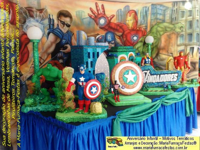 Os-Vingadores-foto-04 - Decoraão Festa de Aniversrio Infantil Os Vingadores (The Avengers) da Maria Fumaa Festas