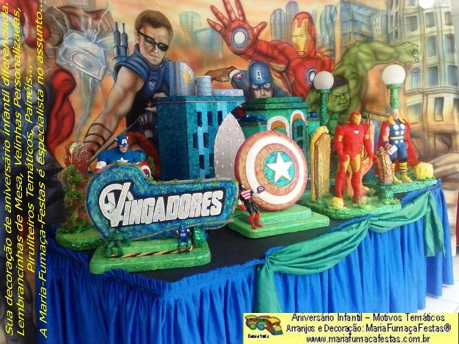 Os-Vingadores-foto-07 - Decoraão Festa de Aniversrio Infantil Os Vingadores (The Avengers) da Maria Fumaa Festas