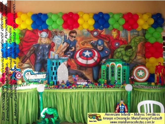 Os-Vingadores-foto-13 - Decoraão Festa de Aniversrio Infantil Os Vingadores (The Avengers) da Maria Fumaa Festas