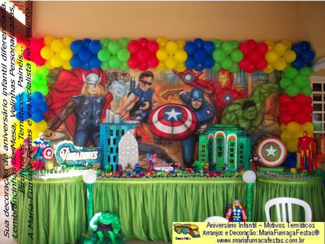 Os-Vingadores-foto-14 - Decoraão Festa de Aniversrio Infantil Os Vingadores (The Avengers) da Maria Fumaa Festas