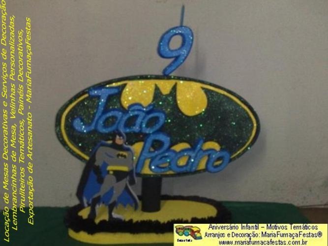 Imagem Decoraão de Festa Infantil - Motivo Temtico Batman da Maria Fumaa Festas