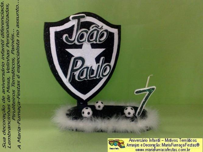 Imagem Decoraão de Festa Infantil - Motivo Temtico Futebol Botafogo da Maria Fumaa Festas